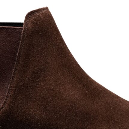 Crockett & Jones Crockett & Jones Chelsea 8 Boots – Dark Brown Suede – Mens Boots - Crep Direct UK