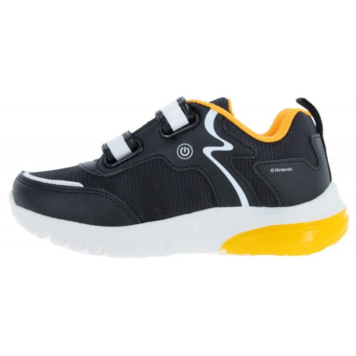 Geox J Ciberdron J46LBI Trainers – Black / Yellow – Girls Shoes - Crep Direct UK