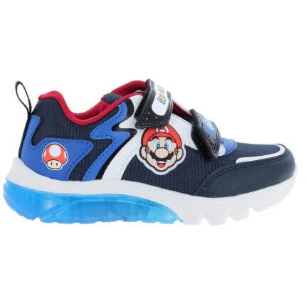 Geox J Ciberdron J46LBI Trainers - Navy / Red - Boys Shoes