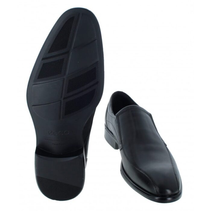 Ecco Citytray Slip-On 512714 Shoes – Black Leather – Mens Shoes - Crep Direct UK