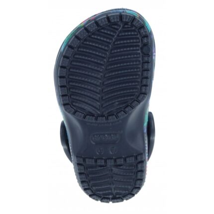 Crocs Toddler Classic Dino Clogs 208303 – Deep Navy Multi – Boys Sandals - Crep Direct UK