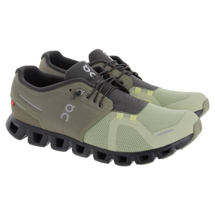 On Running Cloud 5 59.98018 Mens Trainers – Grove/Haze – Mens Performance Running - Crep Direct UK