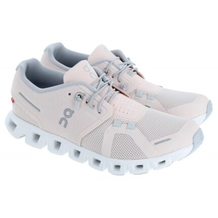 On Running On-Running Cloud 5 59.98153 Ladies Trainers- Shell/White – Womens Performance Running - Crep Direct UK