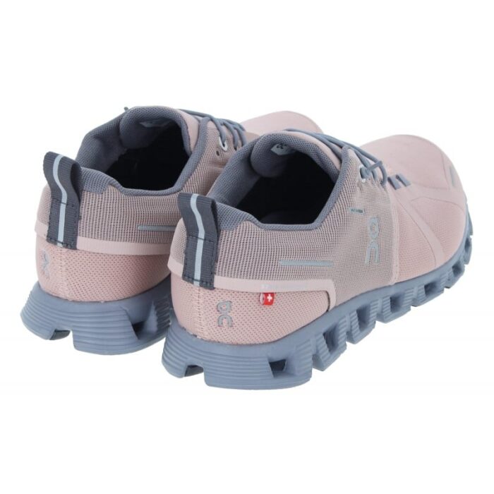 On Running Cloud 5 Waterproof 59.98527 Ladies Trainers – Rose/Fossil – Womens Performance Running - Crep Direct UK