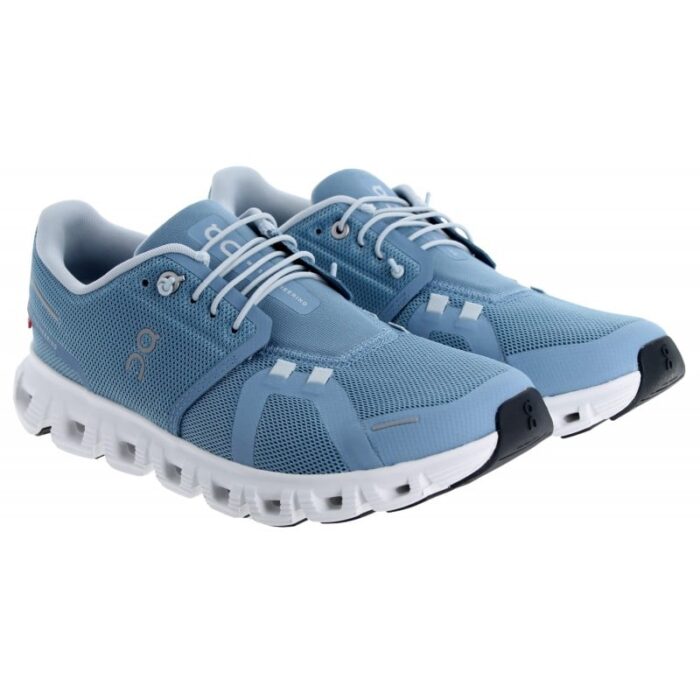 On Running Cloud 6 3WF10061508 Ladies Trainers – Chambray/White – Womens Performance Running - Crep Direct UK