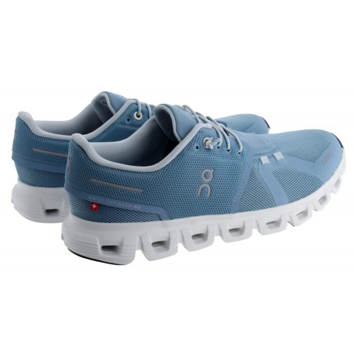 On Running Cloud 6 3WF10061508 Ladies Trainers – Chambray/White – Womens Performance Running - Crep Direct UK