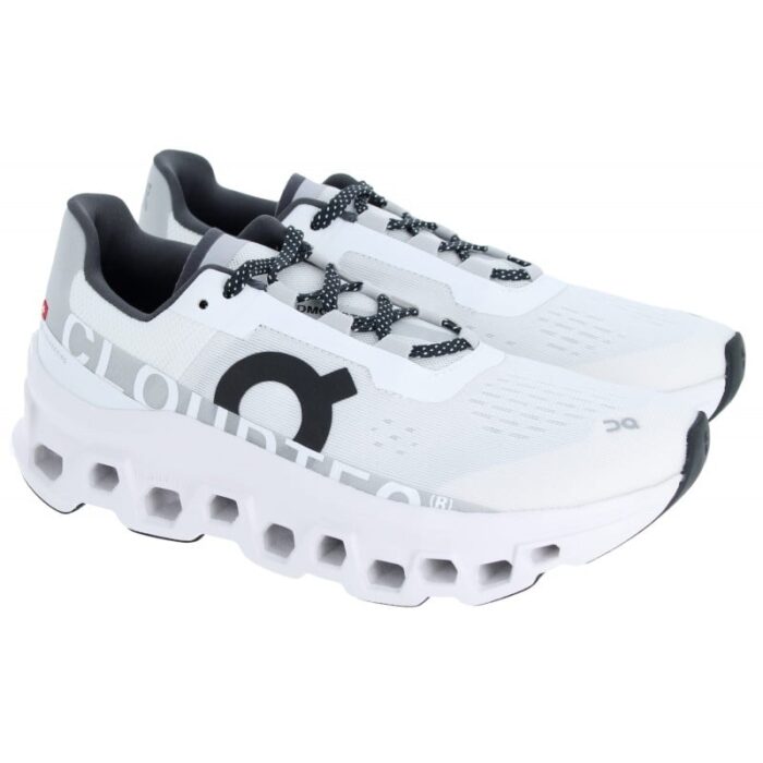On Running Cloudmonster 61.98285 Ladies Trainers – Undyed-White – Womens Performance Running - Crep Direct UK