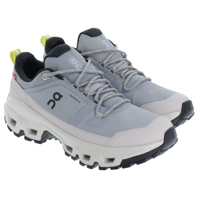 On Running Cloudrock Low 3WF10143317 Waterproof Ladies Trainers – Alloy / Ice – Womens Performance Running - Crep Direct UK