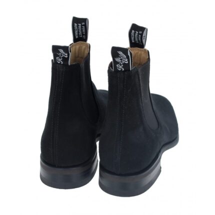 R. M. Williams Comfort Craftsman Boots – Black Suede – Mens Boots - Crep Direct UK