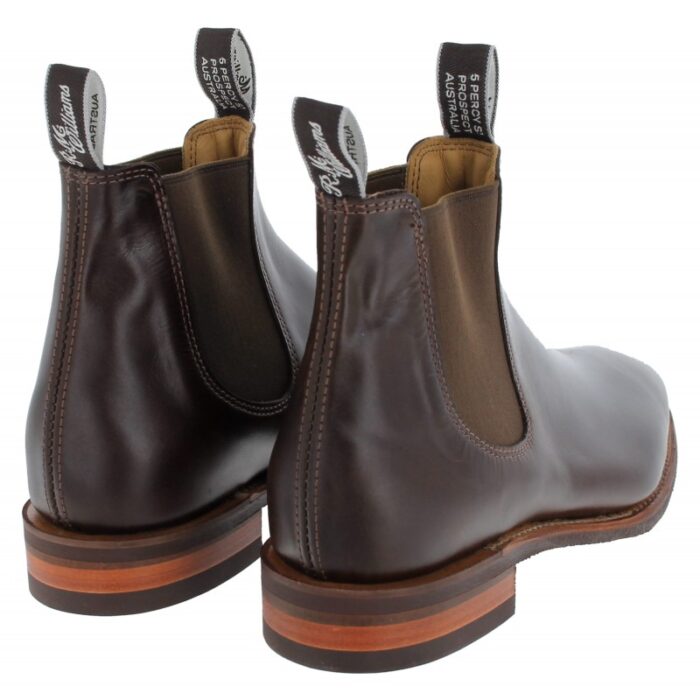 R. M. Williams Comfort Craftsman Boots – Walnut Leather – Mens Boots - Crep Direct UK