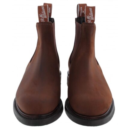 R. M. Williams Comfort Goodwood Boots – Bark Oily Leather – Mens Boots - Crep Direct UK