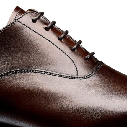 Crockett & Jones Crockett & Jones Connaught Shoes – Dark Brown Burnished Calf – Mens Shoes - Crep Direct UK