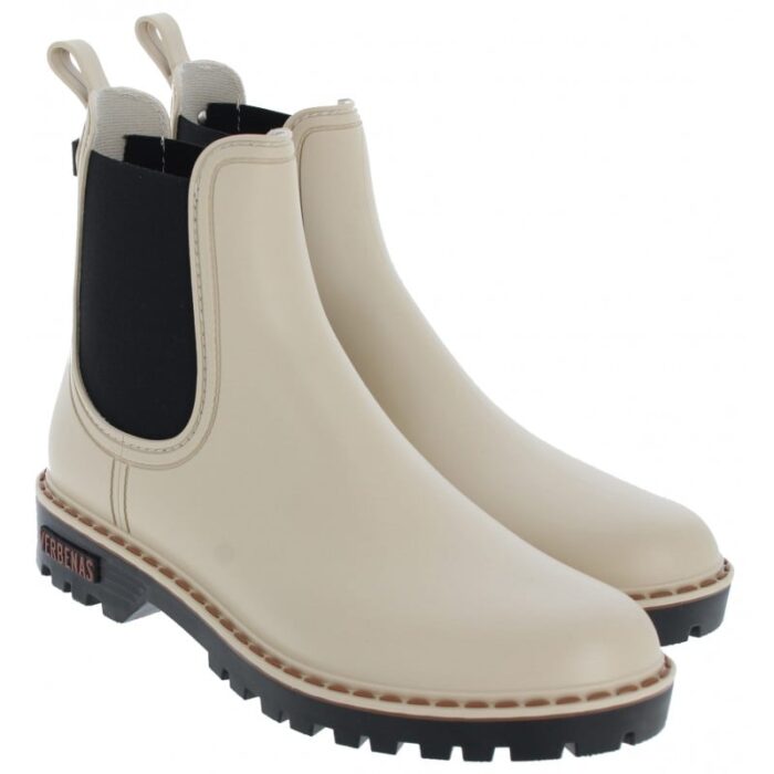 Verbenas Gaudi Countryside Rain Boots – Cream – Womens Boots - Crep Direct UK