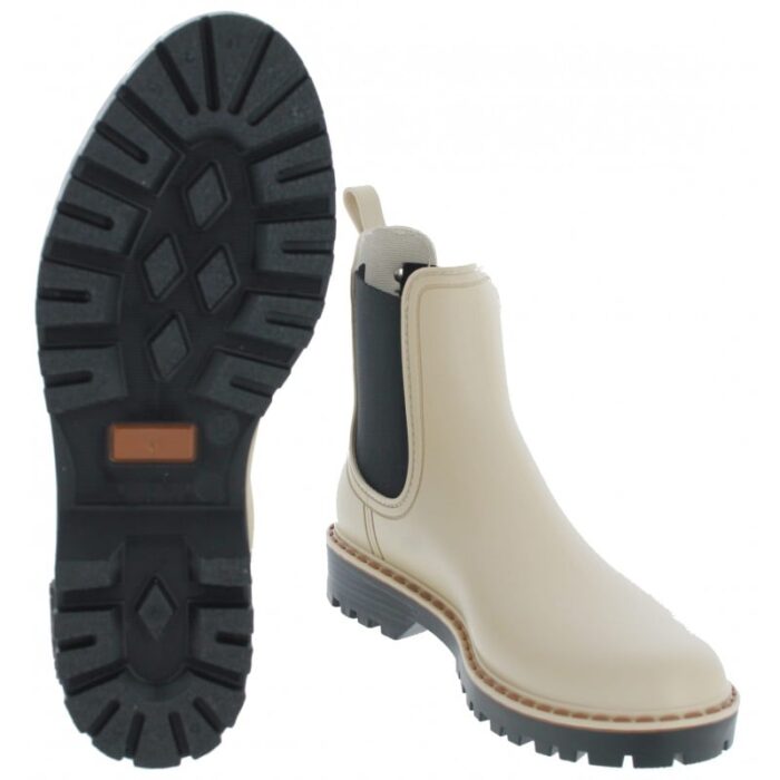 Verbenas Gaudi Countryside Rain Boots – Cream – Womens Boots - Crep Direct UK