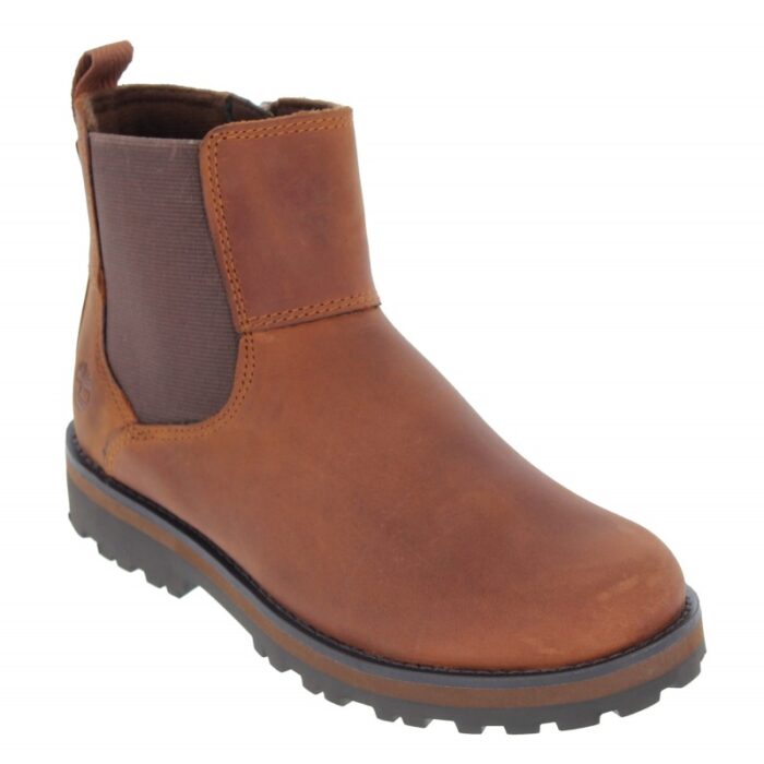Timberland Courma Kid Youth Chelsea Boots – Glazed Ginger – Boys Boots - Crep Direct UK