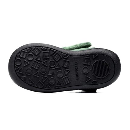 Chipmunks Danny Memory Foam Slippers – Green – Boys Slippers - Crep Direct UK