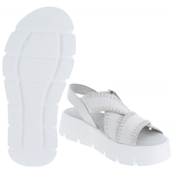 Gabor Dart 64.751 Wedge Sandals – Latte Leather – Womens Sandals, Sliders & Toe Posts - Crep Direct UK