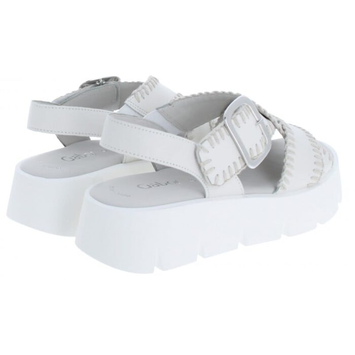 Gabor Dart 64.751 Wedge Sandals – Latte Leather – Womens Sandals, Sliders & Toe Posts - Crep Direct UK