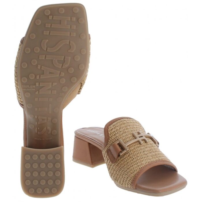 Hispanitas Dallas RHV254071 Mules – Tan Leather – Womens Sandals, Sliders & Toe Posts - Crep Direct UK