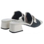 Hispanitas Dallas RHV254071 Mules – Black/Cream Leather – Womens Sandals, Sliders & Toe Posts - Crep Direct UK