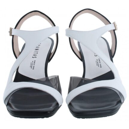 Hispanitas Daniela HV253913 Sandals – Black/White Leather – Womens Sandals, Sliders & Toe Posts - Crep Direct UK