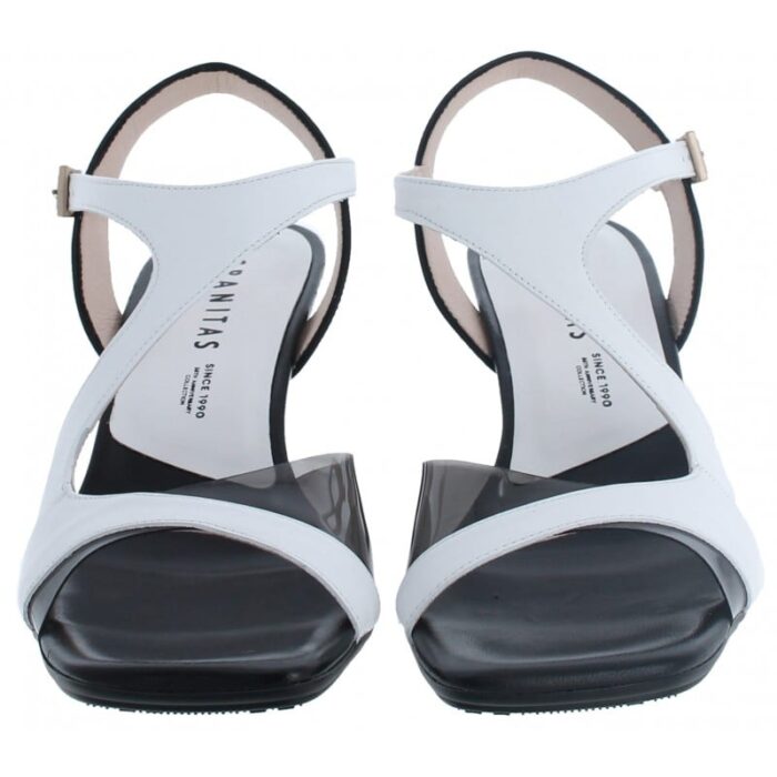 Hispanitas Daniela HV253913 Sandals – Black/White Leather – Womens Sandals, Sliders & Toe Posts - Crep Direct UK