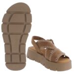 Gabor Dart 64.751 Wedge Sandals – Walnut Suede – Womens Sandals, Sliders & Toe Posts - Crep Direct UK