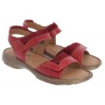 Josef Seibel 76719 Debra 19 Sandals – Red/Combi Leather – Womens Sandals, Sliders & Toe Posts - Crep Direct UK