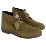 Clarks Desert Boot Evo – Olive Suede – Mens Boots - Crep Direct UK