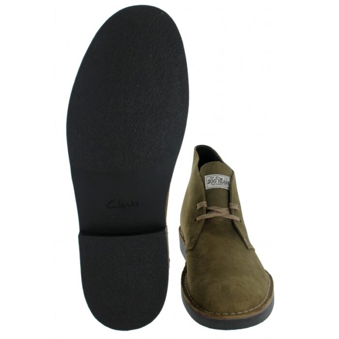 Clarks Desert Boot Evo – Olive Suede – Mens Boots - Crep Direct UK