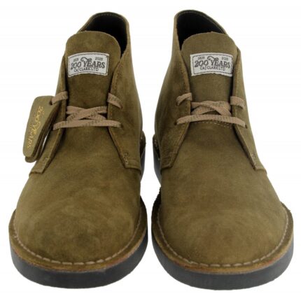 Clarks Desert Boot Evo – Olive Suede – Mens Boots - Crep Direct UK