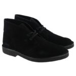 Clarks Desert Boots Evo – Black Suede – Mens Boots - Crep Direct UK