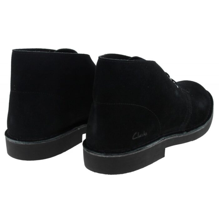 Clarks Desert Boots Evo – Black Suede – Mens Boots - Crep Direct UK