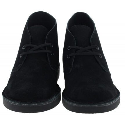 Clarks Desert Boots Evo – Black Suede – Mens Boots - Crep Direct UK