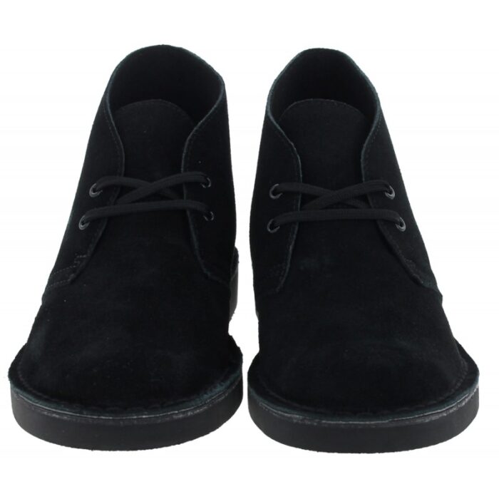 Clarks Desert Boots Evo – Black Suede – Mens Boots - Crep Direct UK