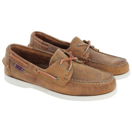 Sebago Dockside Portland 70015H0 Boat Shoes – Tan Leather – Mens Shoes - Crep Direct UK