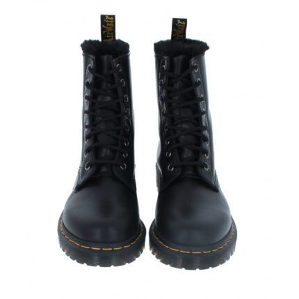 Dr. Martens 1460 Serena Lace-Up Boots – Dark Grey Leather – Womens Boots - Crep Direct UK