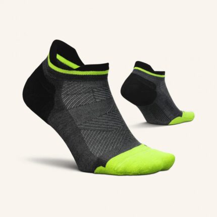 Feetures Elite Light Cushion No Show Tab Socks – Midnight Neon – Mens Clothing - Crep Direct UK