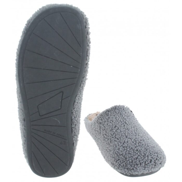 Verbenas Eagle Lavage 139721 Mule Slippers – Grey – Mens Slippers - Crep Direct UK