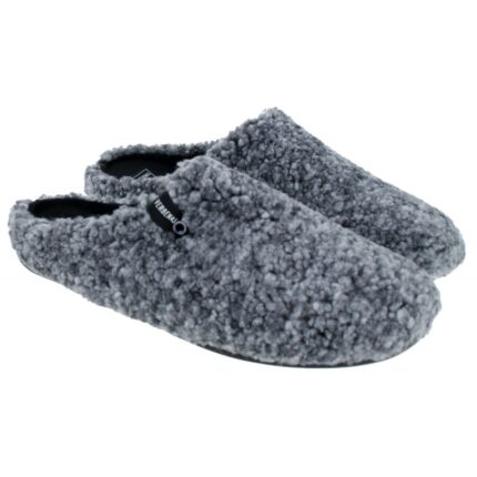 Verbenas Eagle Borrego Mule Slippers – Grey – Mens Slippers - Crep Direct UK Verbenas Eagle Borrego Mule Slippers – Grey – Mens Slippers - Crep Direct UK