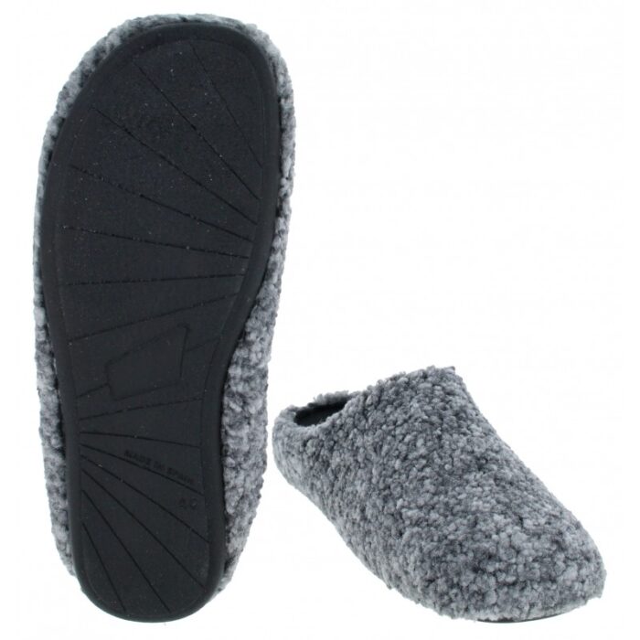 Verbenas Eagle Borrego Mule Slippers – Grey – Mens Slippers - Crep Direct UK