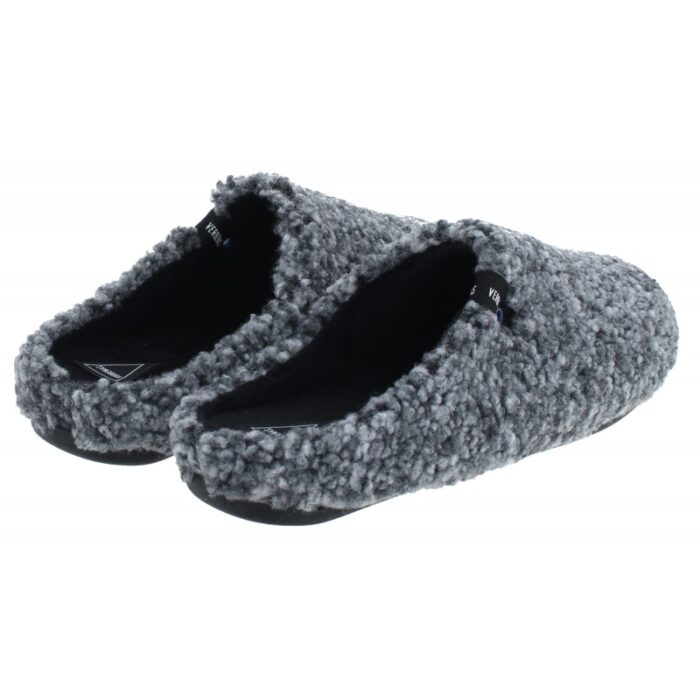 Verbenas Eagle Borrego Mule Slippers – Grey – Mens Slippers - Crep Direct UK