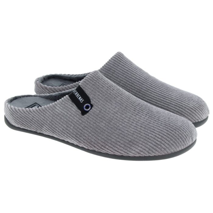 Verbenas Eagle Retro 139301 Mule Slippers – Pana Grey – Mens Slippers - Crep Direct UK