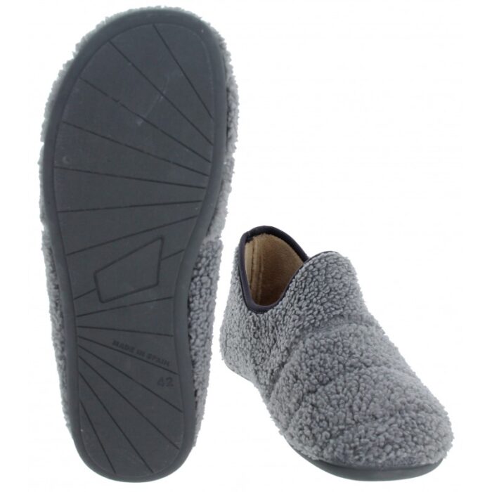 Verbenas East Lavage 445882 Full Slippers – Grey – Mens Slippers - Crep Direct UK