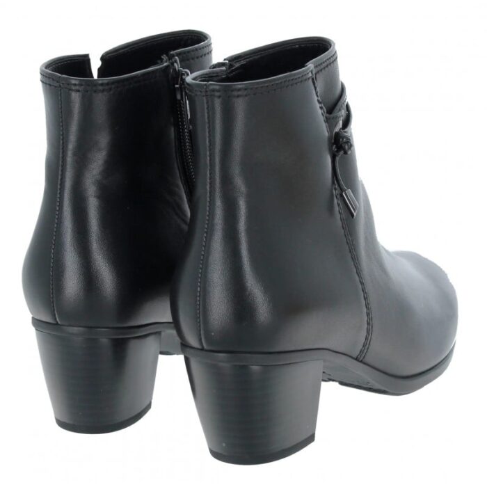Gabor Ela 35.522 Ankle Boots – Black Leather – Womens Boots - Crep Direct UK