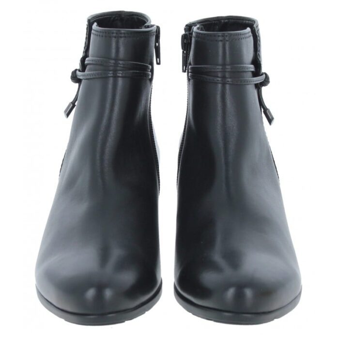 Gabor Ela 35.522 Ankle Boots – Black Leather – Womens Boots - Crep Direct UK