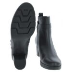 Gabor Engage 52.072 Heeled Ankle Boots – Black Leather – Womens Boots - Crep Direct UK