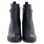 Gabor Engage 52.072 Heeled Ankle Boots – Black Leather – Womens Boots - Crep Direct UK