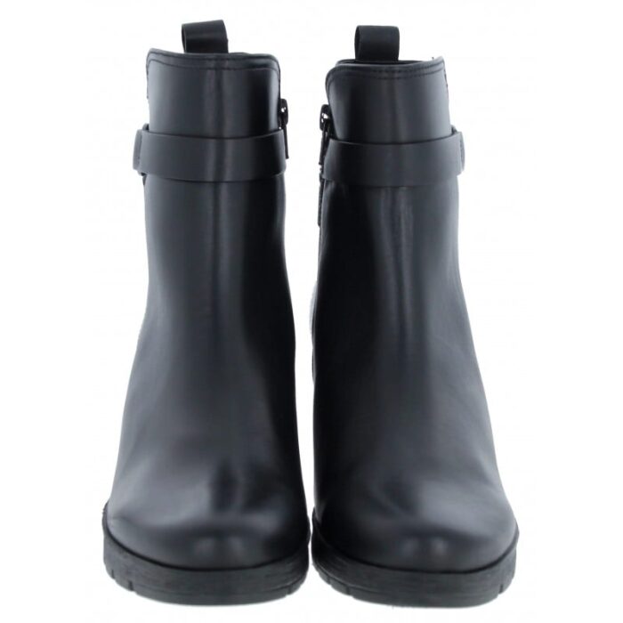 Gabor Engage 52.072 Heeled Ankle Boots – Black Leather – Womens Boots - Crep Direct UK