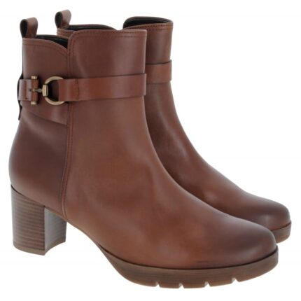 Gabor Engage 52.072 Heeled Ankle Boots – Tan Leather – Womens Boots - Crep Direct UK Gabor Engage 52.072 Heeled Ankle Boots – Tan Leather – Womens Boots - Crep Direct UK